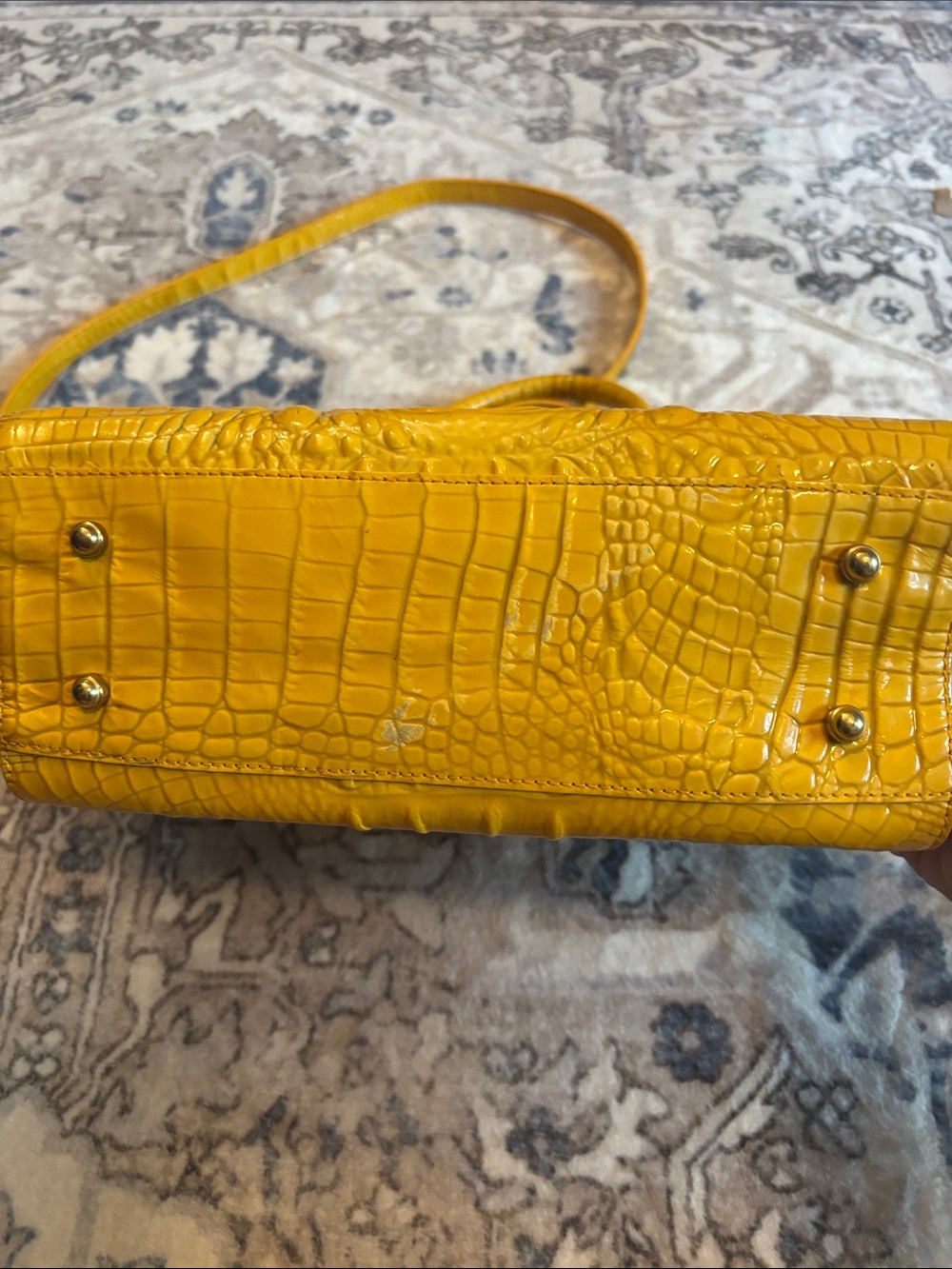 Brahmin Croc-Embossed Leather Crossbody with Strap - Picture 4 of 14